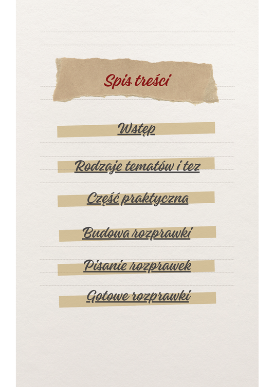 Rozprawki - przewodnik