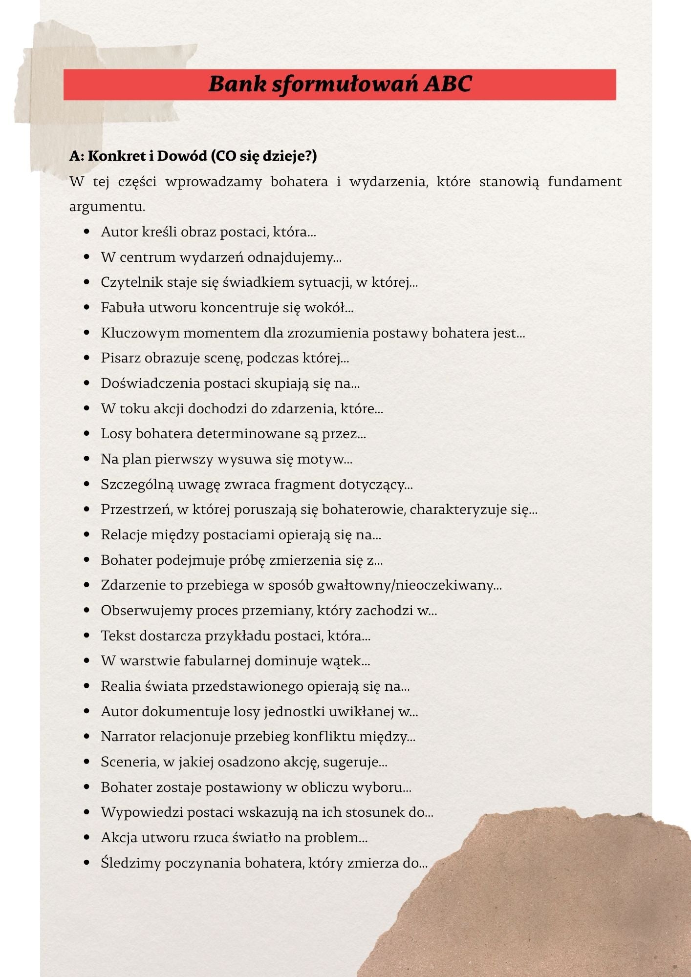 Rozprawka na poziomie rozszerzonym