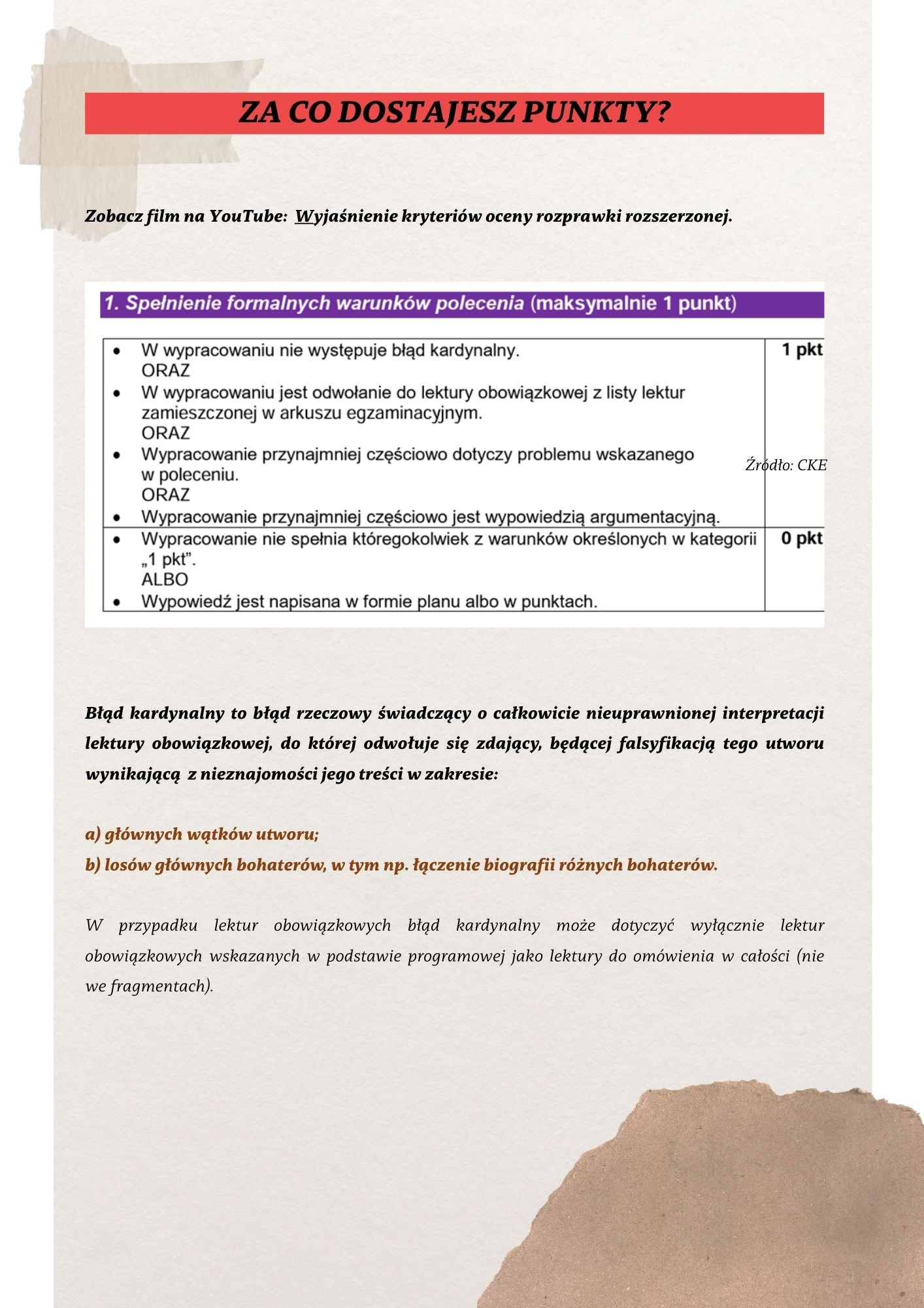 Rozprawka na poziomie rozszerzonym