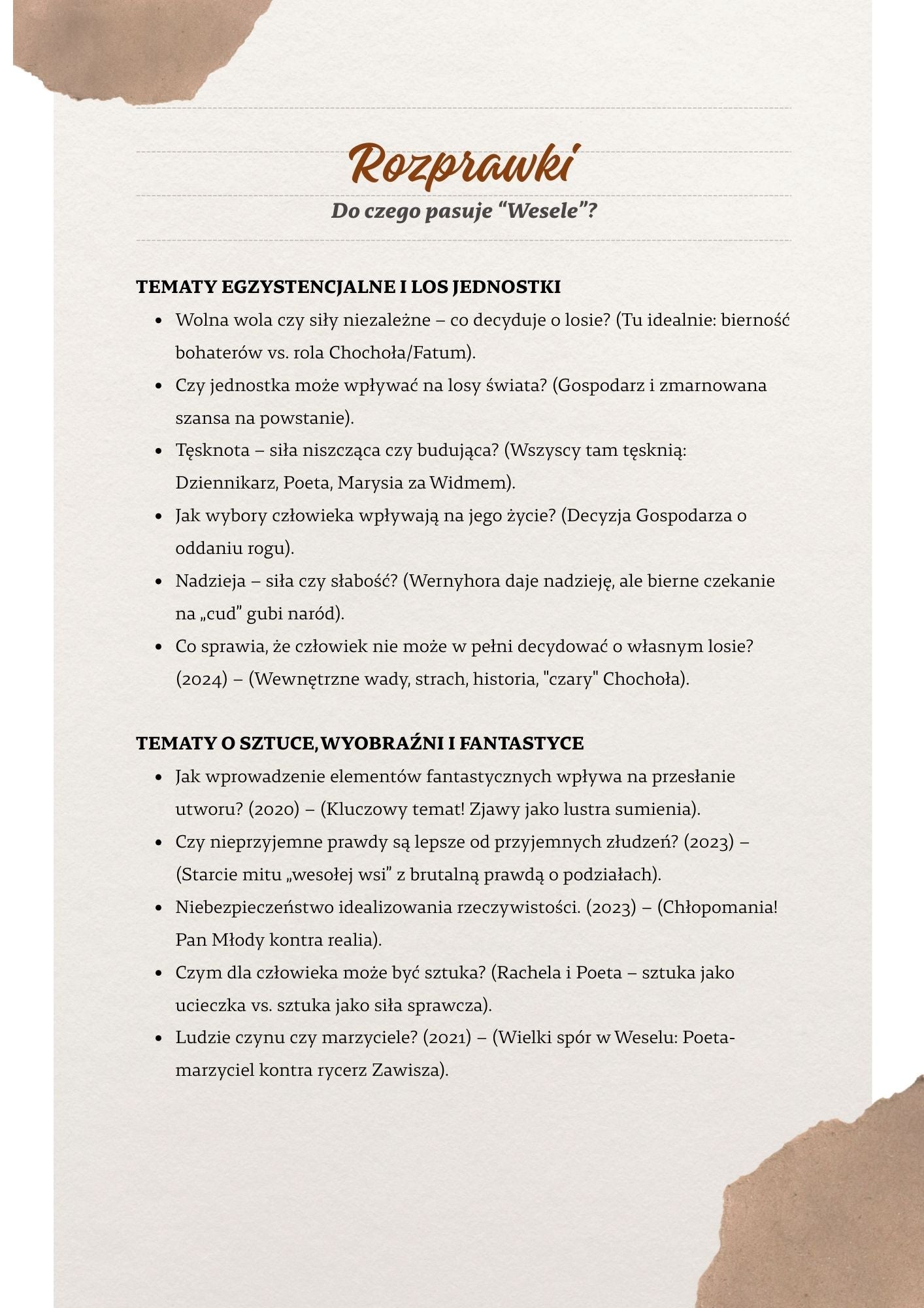 Lekturownik: "Wesele"