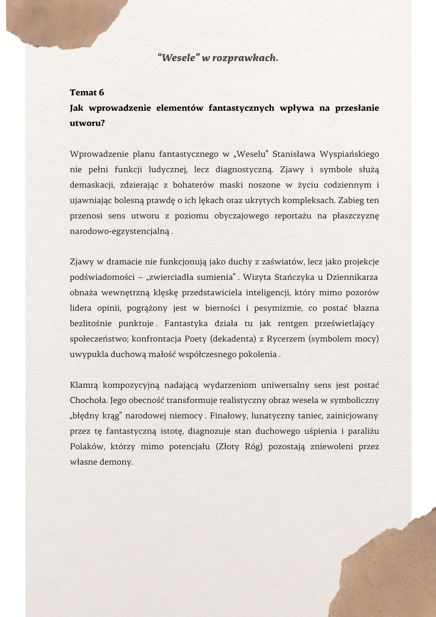 Lekturownik: "Wesele"