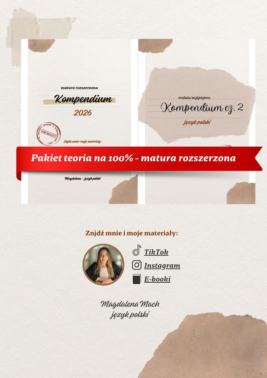 Pakiet teoria na 100% - matura rozszerzona