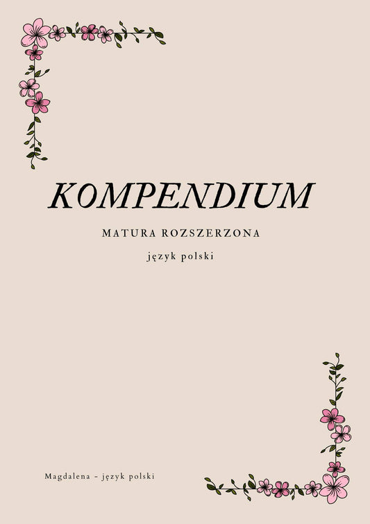 KOMPENDIUM - język polski; matura PR 2026